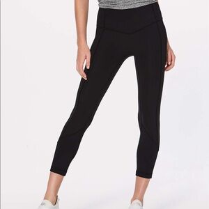 Lululemon All The Right Places Crop II *23" Size 4 Black